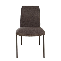 Christine Kröncke - 8er Set Stuhl Jaro Stoff Matteo 021 Roccia Braun Gestell Vierfuß Edelstahl Rauch Braun Matt - 14