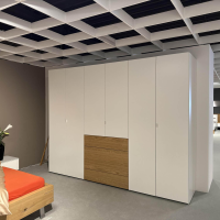 Hülsta - Kleiderschrank Multi Forma Lack Reinweiss Akzent Natureiche - 7