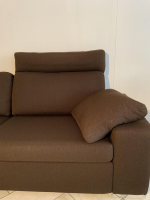 COR - Sofa Conseta Bodennah Leder 120 Dunkelbraun mit 2 Armlehnkissen und Kopfstütze - 9