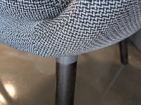 Vitra - Sessel HAL Lounge Chair Stoff Credo Salt n Pepper Grau mit Hocker - 9