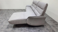 himolla - Ecksofa 4051 Leder Eleganza Koala Grau Füße Metallkufen Anthrazit Mit Verstellfunktionen - 10