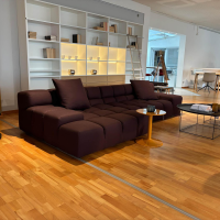 B&B Italia - Elementgruppe Tufty Time Stoff 2911601 Lavinia Veilchen Violett Fuß 0154N Schwarz Inklusive Kissen - 2