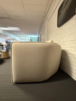 Moroso - Sofa 3-Sitzer Chamfer 110 Stoff Steingrau inkl. Kissen - 3