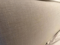 Schramm - Bett Mind Stoff Lino 2210 Light Grey Grau Füße Metall Schwarz Inklusive Matratzen Anthea - 3
