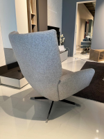 Comfort Republic - Drehsessel Maximilian Stoff Catona 2a Beige Gestell Metall Schwarz - 3