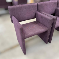 COR - 4er Set Armlehnsessel Noto 19111 Stoff 8162 Bordeaux Violett - 6