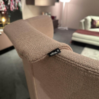 Vitra - Sessel Grand Repos Inkl. Ottoman Niedrig 21075000 Stoff 10 Dumet Zartrosé/Beige Gestell 30 Basic Dark - 7