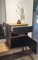 Sudbrock - Garderobe Fox Cosmos Schwarz Melamin Eiche Canyon - 10