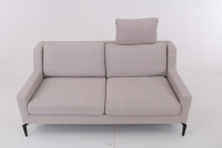 Werther - Sofa Stoff U2583G Grau Gestell Metall Schwarz Inklusive Kissen - 8