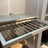 Interlübke - Kleiderschrank Base Lack Matt M24 Flintgrau Innen Lack M11 Silbergrau Metallic Inklusive Beleuchtung - 9