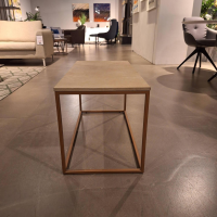 Rolf Benz - Couchtisch 985 MDF Beschichtet Mit Echtsteinfurnier Mit Sandstein Gestell Bronzefarbig - 4