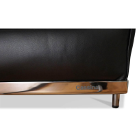 Cassina - Sessel LC2  Leder Scozia Gruppe 13X606 Grafite Schwarz Gestell Verchromt - 6