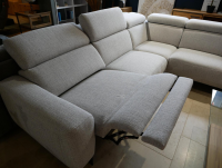 DFM - Ecksofa Klier Concept NO-05 Stoff Oasis 196 Shell Grau Metall Schwarz - 2