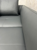 Walter Knoll - Ecksofa Prime Time 490 10 Leder Miami Schwarz Gestell Aluminium Hochglanz Poliert Inklusive Kissen mit der legendären Schwenkfunktion - 7