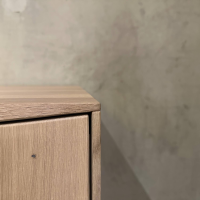Anrei - Sideboard Puro Wave Massivholz Eiche Weiß Geölt Rückwand Lichtgrau Lackiert Sideboard Puro Wave Massivholz Massivholz Eiche Weiß Geölt Rückwand Lichtgrau Lackiert - 4