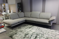 W. Schillig - Ecksofa Sherry Stoff W60 21 Silver Grau Fuß Metall FP6 M95 Anthrazit Mit Kopfstützenverstellung - 9
