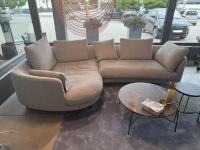 Rolf Benz - Ecksofa Kumo Stoff 17 700 Graubraun Gestell Aluminium Schwarz Matt Inklusive 6 Kissen - 4