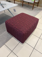 Flexform - Outdoor Flechthocker Phuket Geflecht Kordel Bordeaux 8002 Rot Basis Aluminium Elektropoliert - 5