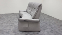 himolla - Sofa 4464 Leder Eleganza Koala Grau Füße Metall Anthrazit Inkl. Elektrischer Kopfteilverstellung - 3