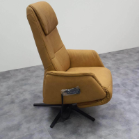 Hülsta - Relaxsessel 8756 26 W44 3-Motorisch Herz-Waage Leder 27 Leonessa Ananas Gelb Gestell Sternfuß Metall Pulverbeschichtet Bronze - 7