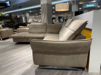 Hukla - Ecksofa Heidi Leder Aurelia Alu Grau Metallkufe Edelstahlfarbig Silber - 3