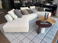 Cassina - Sofa Sengu Bold Stoff Look Corda Grau Weiß ohne Dekokissen - 8