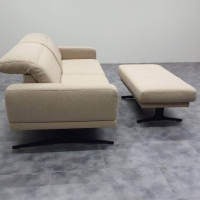 Casada - Sofa 3-Sitzer 1565 Stoff 20 Q2 Eden Gris Beige Gestell Metallkufen Anthrazit Pulverbeschichtet - 3