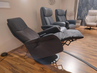 himolla - Sessel 9061 Stoff Belvetara 33 Asphalt Grau Tellerfuß Anthrazit - 5