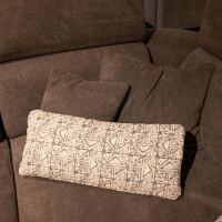 Kawoo - Wohnlandschaft Torino XC Stoff Kati Fango 20474 Grau Braun Fuß Metall Chromfarbig - 3