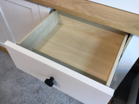 Schöner Wohnen-Kollektion - Buffetschrank Village 6415H Lack Weiß Akzent Asteiche Griffe Schwarz - 9