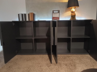 Raum.Freunde - Sideboard Jyn Lack Schiefer Schwarz Inklusive Beleuchtung Mit Fernbedienung - 4