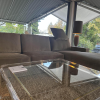 Bielefelder Werkstätten - Ecksofa Inspiration Stoff Feinvelour City Velvet Sand Braun - 4