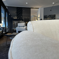 Edra - Sofa Grande Soffice Stoff Imperial T 8560 Beige Füße Mit Stoff Bezogen Rückenlehne Verstellbar - 5