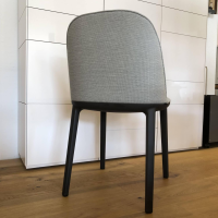 Vitra - Stuhl Softshell Side Chair Stoff Reed Stahlblau - 5