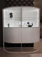 Hülsta - Vitrine Navis Pure Weiß Lack mit Hängeelement - 8