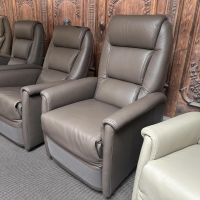 himolla - Ruhesessel 9773 Cumulus Quartett Leder Cubano A Braun Füße Schwarz Mit Aufstehhilfe - 2