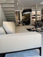Bielefelder Werkstätten - Ecksofa Spirit Stoff Bonito 9 6007 171 Beige Metallfuß Matt Schwarz Pulverbeschichtet - 3