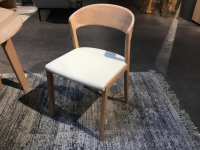 Team 7 - 4er Set Stuhl Mylon Leder L1 71018 Weiß Gestell Eiche Naturöl Weiß - 2