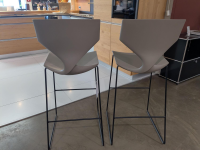 Tonon - 2er Set Barhocker Quo Stool Soft Touch 910 Grau - 4