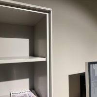 Musterring - Wohnwand Kara Frame Lack Grau Und Schwarz Holz Asteiche Inklusive Beleuchtung - 7