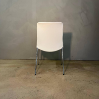 Walter Knoll - Stuhl Liz 1311 Leder Ascot White Weiß Gestell Hochglanz Verchromt Inklusive Kunststoffgleiter - 4