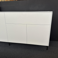 Spectral Smart Furniture - Sideboard Side Korpus Lack Snow Weiß Front Lack Snow Füße Black Schwarz - 4