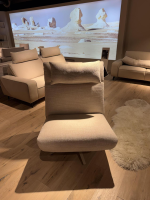 himolla - Relaxsessel Nova Stoff 20 Labomba Carrara Beige Sternfuß Metall Beige Inklusive Elektrische Verstellung Mit Akku - 6