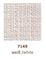 COR - Ecksofa Conseta Bodenfrei Stoff 7149 Weiß Schmalfüße F04 Feinstruktur Stahl Mit Filtgleiter - 7