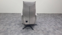 Johann Jakob - Relaxsessel 7917 56V 42 Leder Softnappa Asche Grau Sternfuß Metall Anthrazit Mit Elektr. Fuß- und Rückenverstellung - 7