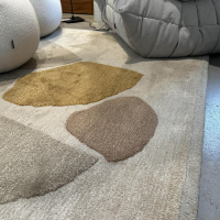 Ligne Roset - Teppich 200x300 Pukka Grau Gelb Rosa Handgetuftet - 4
