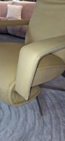 Koinor - Relaxsessel Sofy Leder A Safran Gelb Gestell Edelstahl mit Funktion - 4