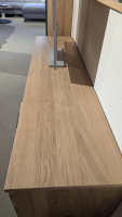 MCA Furniture - Wohnwand Campinas Asteiche Bianco Teilmassiv Metall Anthrazit - 5