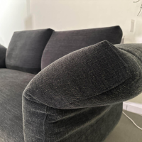 Edra - Sofa Essential Stoff S 6862 Schwarz Mit Abnehmbarem Bezug - 2