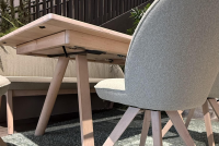 Team 7 - Essgruppe Taso Und Flor Erle Weißgeölt Stoff Jet 9703 Grün - 2